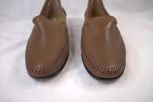 David Taylor Miami slip on Loafers Brown Leather Shoe Men's Size 10m #62217 - Picture 2 of 12