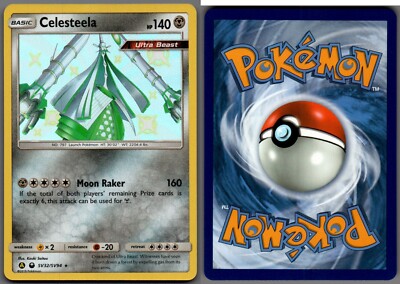 2019 Pokemon, Hidden Fates Shiny Vault, #SV32/SV94 Celesteela, Holo Rare