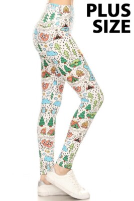 NWT - YOGA Leggings High Waist Camping 