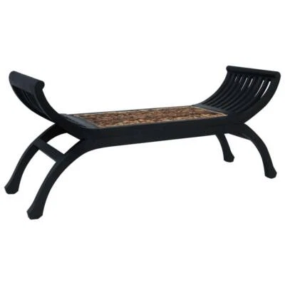 Vidaxl Bench 120 Cm Dark Brown Abaca Sku 284270 Free Delivery