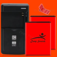 Superior Quality 2 x 1520mAh Battery Charger Bracket for Alcatel GO FLIP 4044N