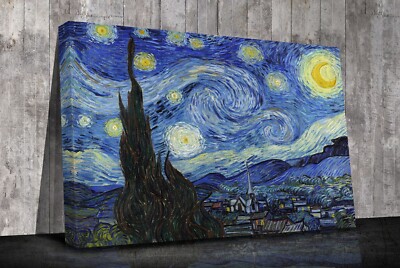 Vincent Van Gogh Die Sternennacht Leinwandbild nur gerahmt oder Druck 