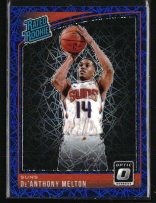 De'Anthony Melton RC 2018 Donruss Optic Blue Velocity #181  Basketball Card