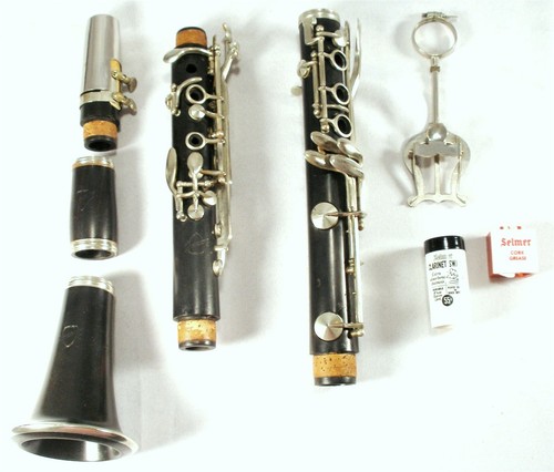 VINTAGE LEBLANC NORMANDY FRANCE 4902 CLARINET W/ MARTIN MP WITH HARD SHELL CASE - Picture 3 of 10