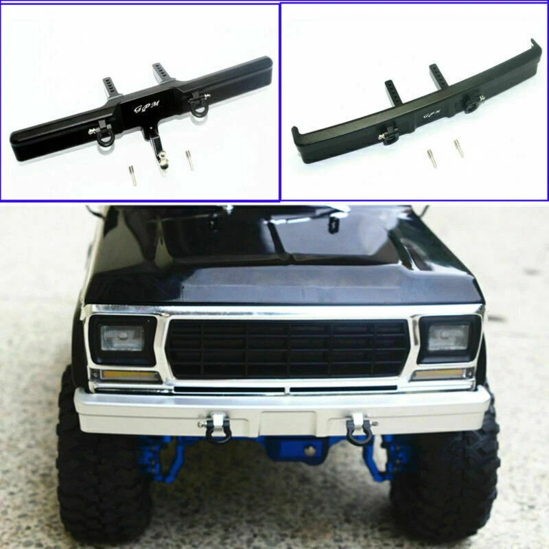 Kit de actualización de parachoques delantero/trasero de metal para camioneta Traxxas TRX-4 Bronco 1/10 RC Foto 2 de 4