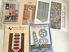 Table Runners Seasonal Towels 6 QUILT PATTERN Lot Varies Styles Pieced Applique