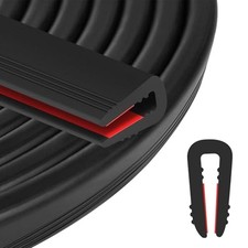 Rubber Edge Trim U Channel - 3/16" Self Adhesive Sheet Metal Edge Guard