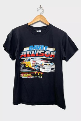 Davey Allison Nascar racing short sleeve black shirt KV26998