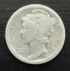 1926 D Mercury Dime circulated 90% Silver  Very Good, Average circulated