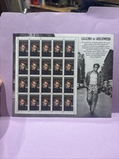 USPS James Dean Legends of Hollywood (Sheet of 20) 32 Cent Postage Stamps...