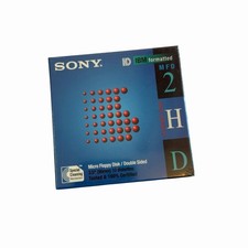 10 Pack Sony 3.5" Floppy Disks 10MFD-2HD CF IBM Formatted