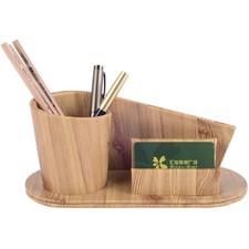 Fashion PU Leather Pen Holder Office Supplies Desk Organizer Storage Box,Desk...