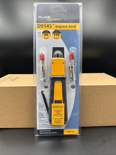Fluke Networks 10061503 D914S Impact Tool Punch Down Tool w/ EverSharp Blade 66