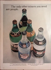 Canada Dry Drink Mixers Vintage 1965 Bar Tending Folio Print Ad