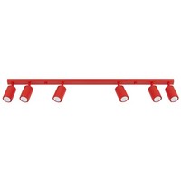 Deckenstrahler Aluminium Rot Schwenkbar Drehbar GU10 H:117 Cm Deckenleuchte BüRo