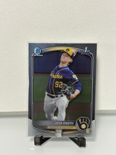 Josh Knoth 1st 2025 Bowman Chrome #BCP-136 Milwaukee Brewers