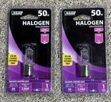 2 FEIT ELECTRIC 50-Watt Light Bulb BPQ50 120V Bayonet Base