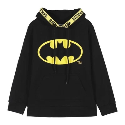 Batman DC Comic Hoodie Kinder Kapuzenpullover schwarz Gr. 128 - 158