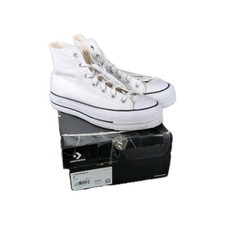 Converse CT All Star White Lift Platform Hi Top Sneakers 560846 Sz 8 New