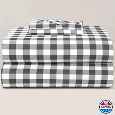 Briarwood Home  Printed Flannel Sheet Set, 100 Natural Cotton, Soft, Warm  Dee