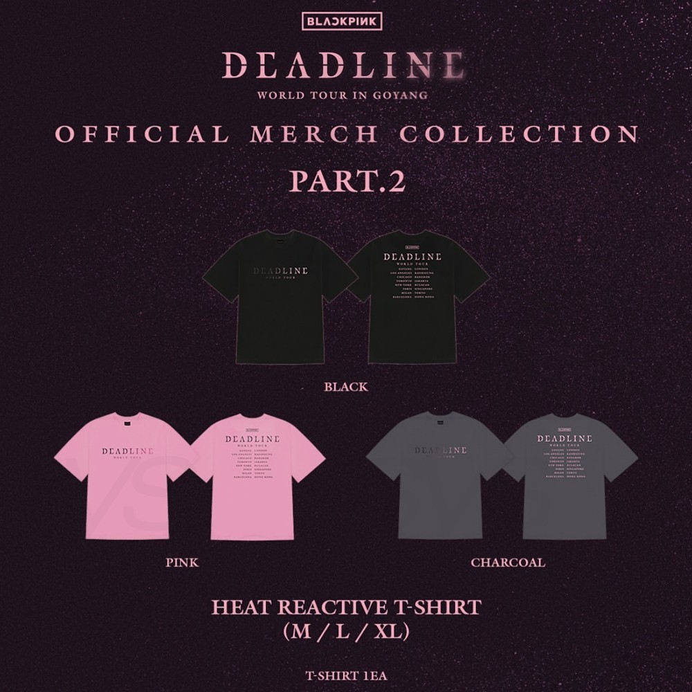 27日まで最終値下げ！【BLACKPINK】DEADLINE Tシャツ2種セット Blackpink Deadline World Tour 2025 T-Shirt Official Concert