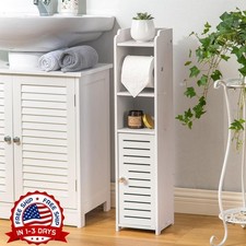 Portarrollos de papel higi nico: armario de almacenamiento para ba os peque os