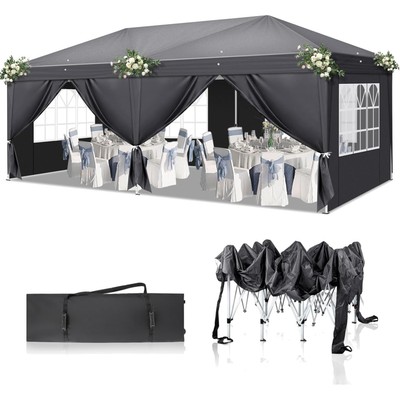 Faltbares Pavillon 3x6m, , Stabil, Winterfest, UV-Schutz 50+, 420D Oxford, Hö...