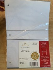 Hallmark Small Album Refill 3-ring 18 Page Acid Lignin and PVC Free AR1037 NOS