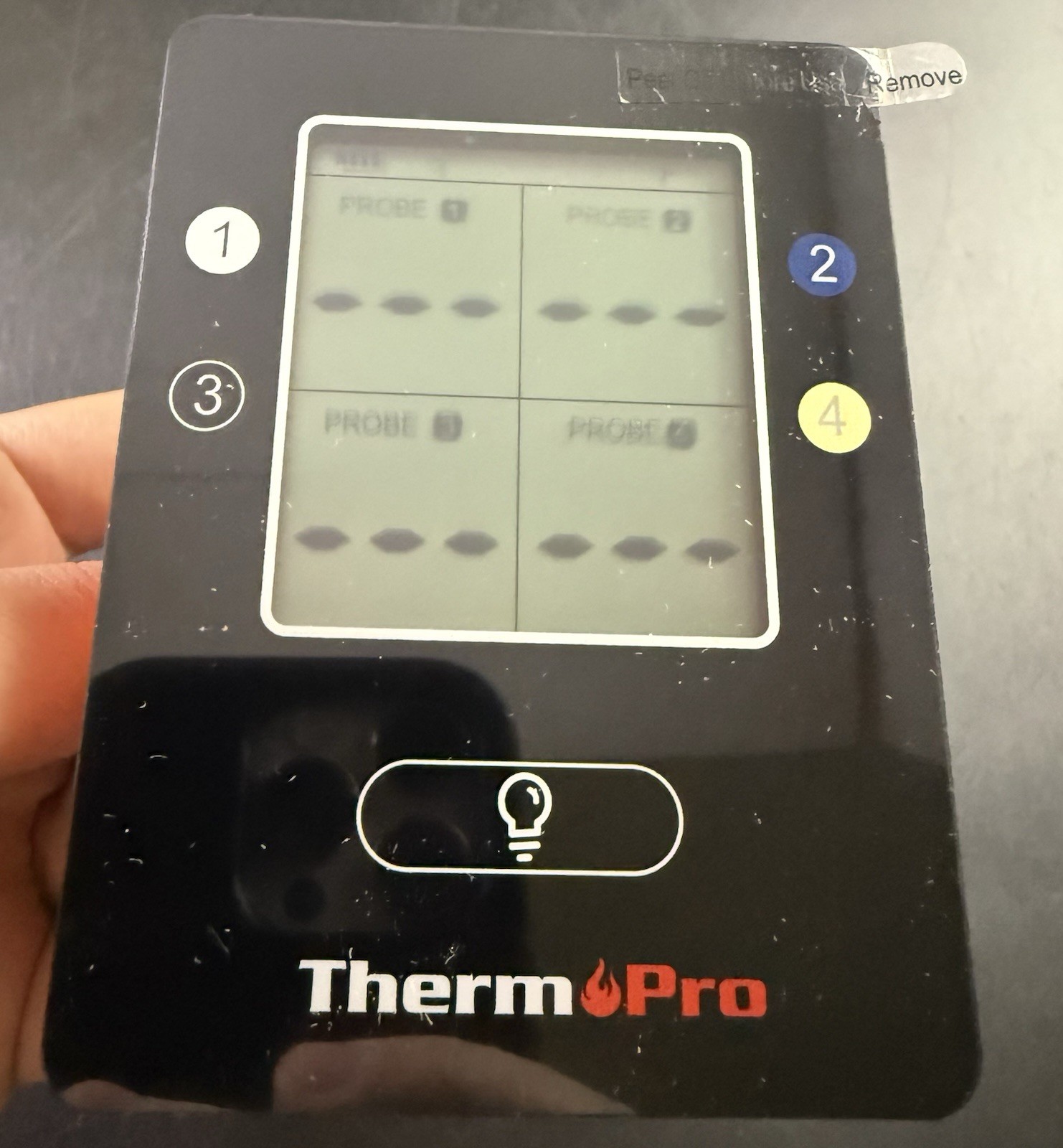 Therm Pro 4 Probe Bluetooth Remote Meat Thermometer (TP-25W) Works VK06