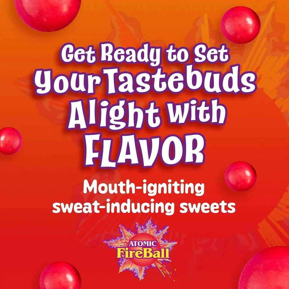 Bola de fuego atómica Wonka caramelo sabor canela envuelta individualmente 7,5 G 240 quilates Foto 3 de 4