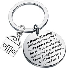MYOSPARK New House Keychain Home Owners Jewelry Gift Blessing Kc
