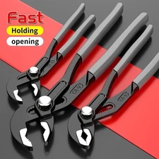 Water Pump Pliers Quick-Release Plumbing Pliers Wrench Adjustable Water Pipes 