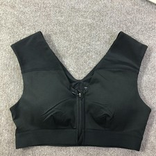 Tommie Copper Shoulder Support Sports Bra Womens Large Zip Front Gym Activewear