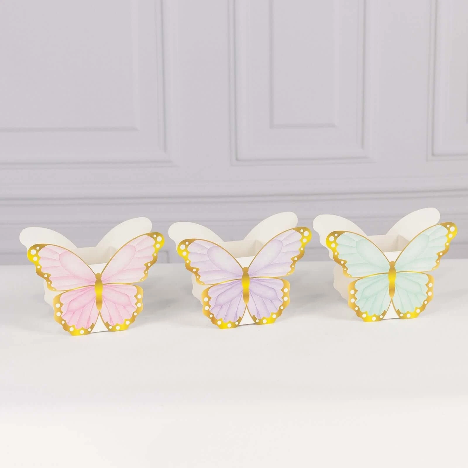 12 Assorted Paper Butterfly Party Favor Boxes Events Home Decorations Supplies - Picture 3 of 9
