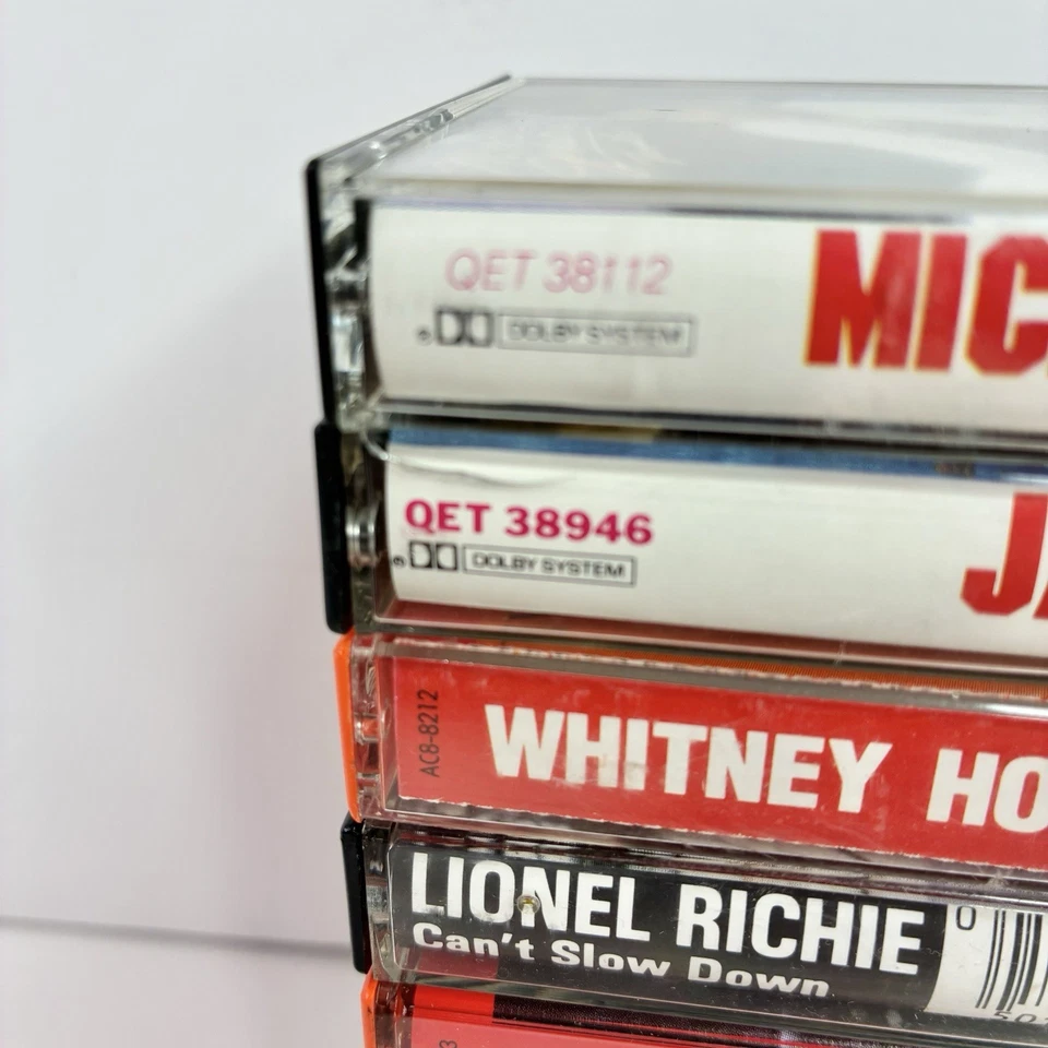 Lot Of 10 Cassette Tapes 80s Michael Jackson, Jacksons, Whitney Houston *READ* - Image 4 of 4