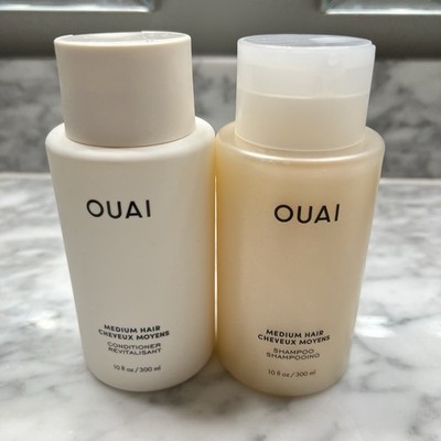 OUAI Medium Hair Shampoo & Conditioner Set Sulfate Free 10 oz Each