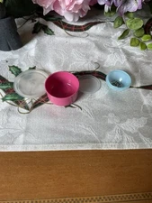 1 Tupperware 1 Oz Smidgets Pink 1 Tupperware Mini Bowl Pastel Blue Keychain