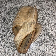 VINTAGE JIM CATFISH HUNTER WILSON A2185 MODEL BASEBALL GLOVE MITT BEAUTIFIL