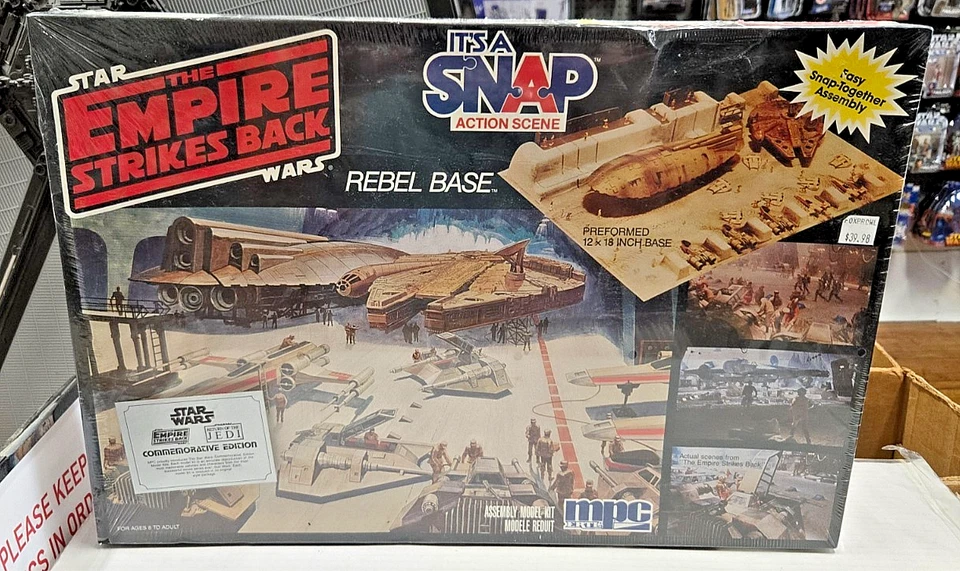 SEALED Star Wars The Empire Strikes Back Its A Snap Rebel Base Model Kit '92 NIB - Image 2 of 4