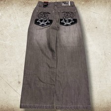 Vintage South Pole Jeans Youth Boy's Size 12 26x27 Gray New With Tags Y2K
