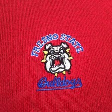 Fresno State Bulldogs Men sweater Fresno Ca Size XL V Neck Made In USA