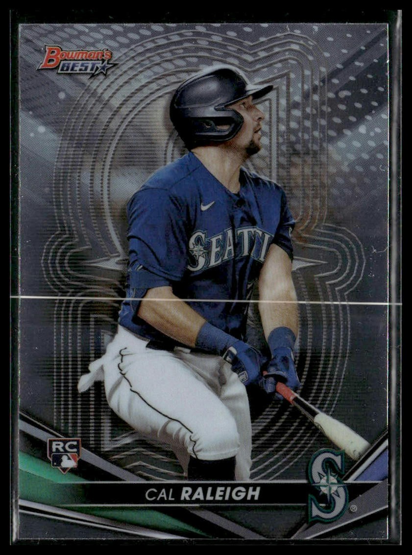Cal Raleigh 2022 Bowman's Best Refractor #6 Seattle Mariners