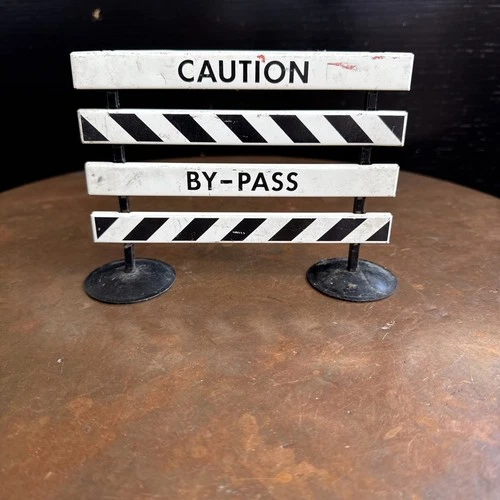 VINTAGE TONKA 1950’s 1960’s CAUTION BY-PASS SIGN STATE HI WAY DEPARTMENT #13