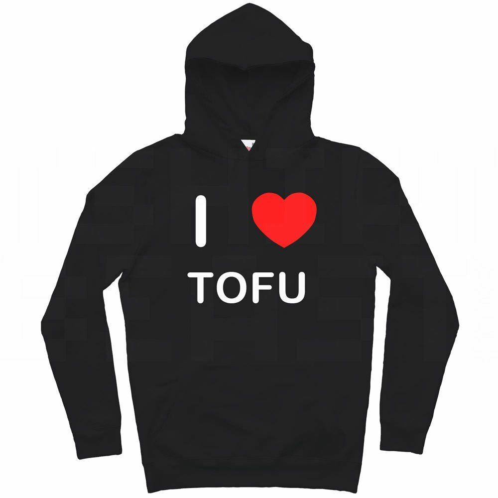 Tofu I Love Hoodie Pullover Adult Long Sleeved
