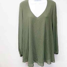 Show Me Your MuMu Donna Michelle Long Sleeve Tunic Dress Green Size Small