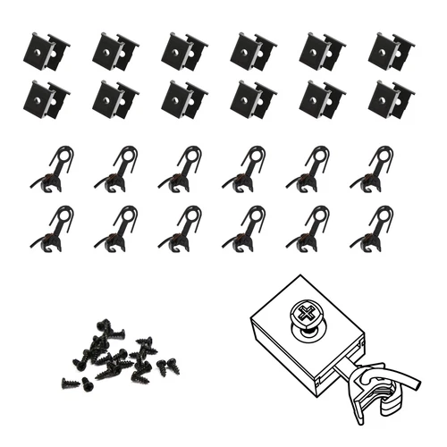 12pcs HO Scale 1:87 E-Z Mate Magnetic Knuckle Couplers with Pockets Screws