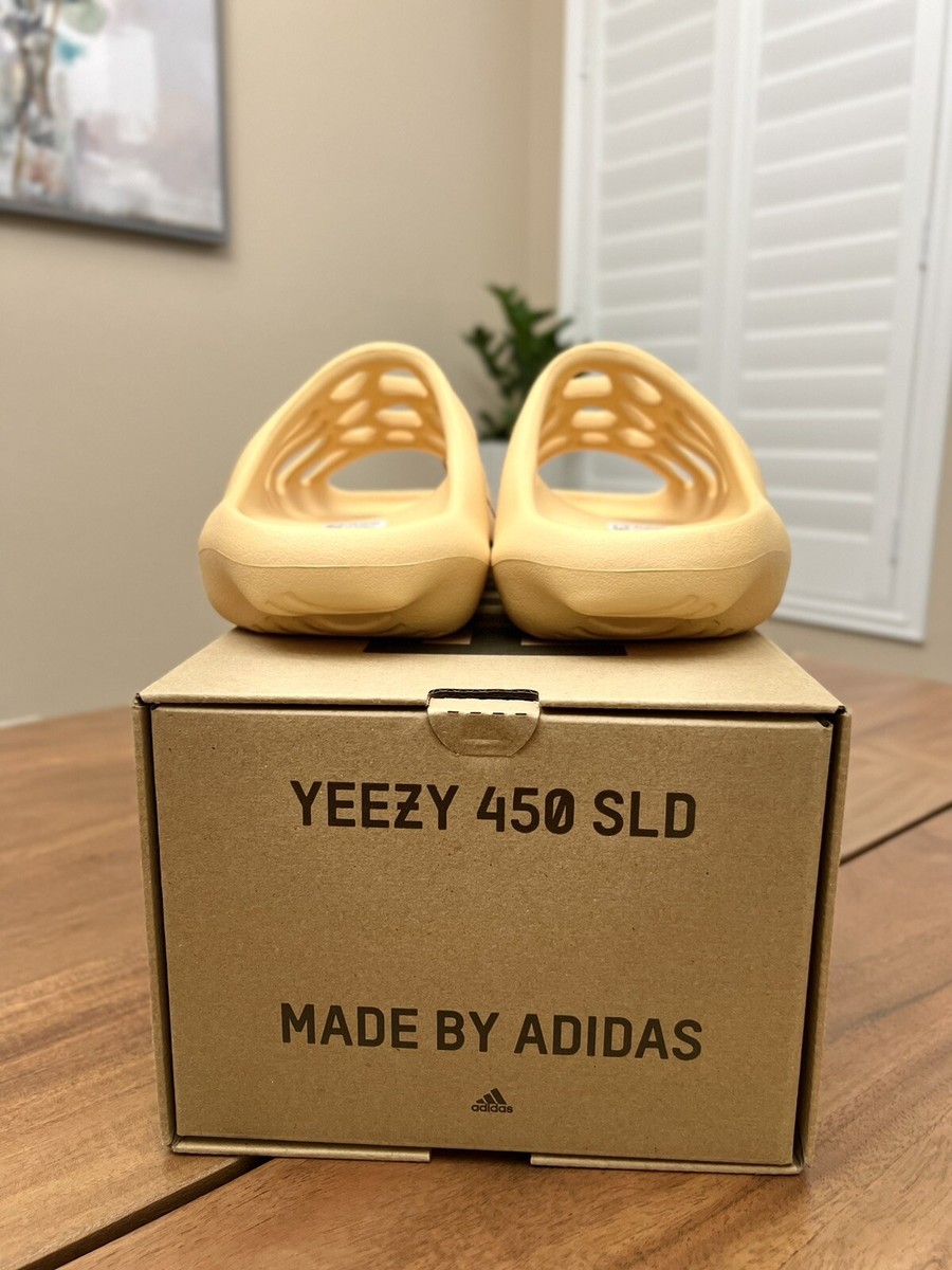 adidas gazelle silver green womens YEEZY Yeezy 450 Slide "Cream"  Stadium Goods