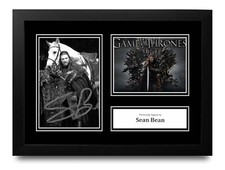 Sean Bean Signed A4 Framed Photo Display Autograph Game of Thrones w/COA