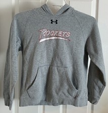 Under Armour Loose Youth Large Gray Rockets Hoodie Sweater Sweatshirt Preowned