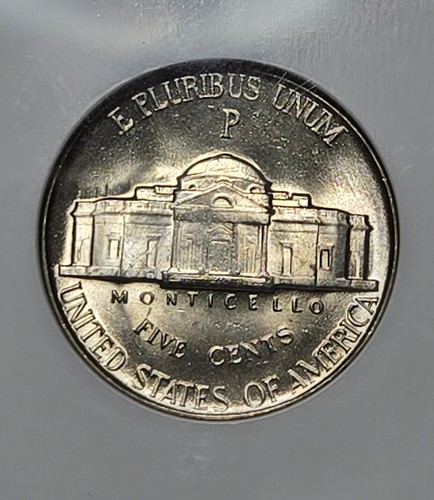 1945 P Silver Jefferson Wartime Nickel NGC MS66 High Grade # A214 Stunning Coin - Picture 4 of 4